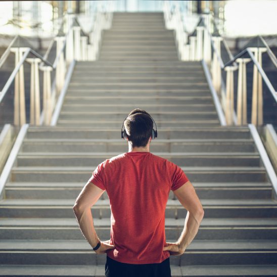 man exercising